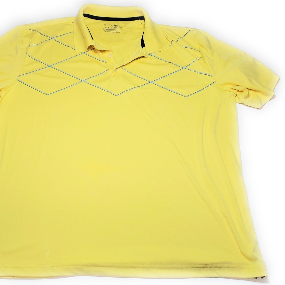 Mens Chaps Golf X Large Yellow Polo